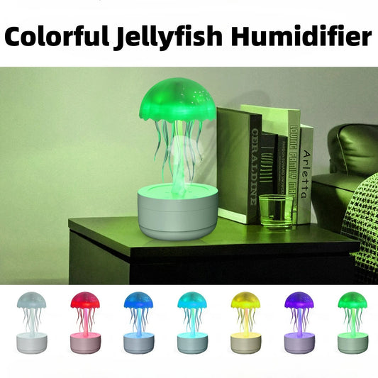 Jellyfish Humidifier & Fragrance Diffuser - Colorful Night Light with Heavy Fog for Home & Office